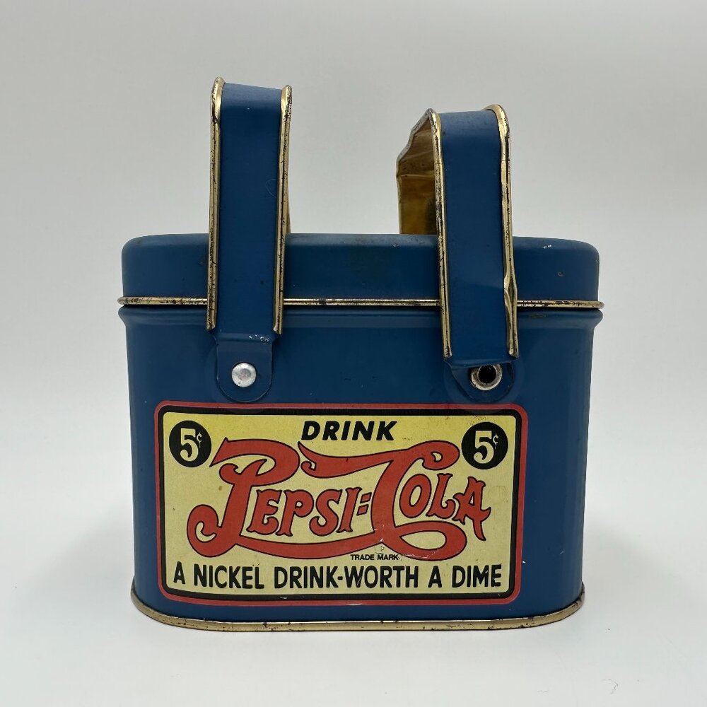 Vintage 80s Pepsi-Cola "A Nickel Drink Worth A Dime" Tin